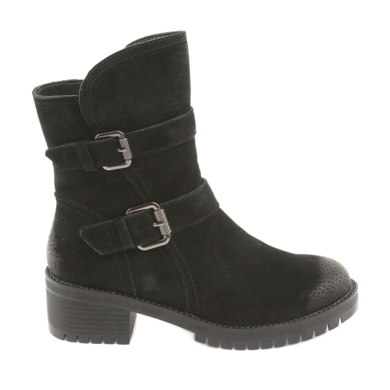 M.Daszyński Mustat mokkanahkaiset saappaat Daszyński 161