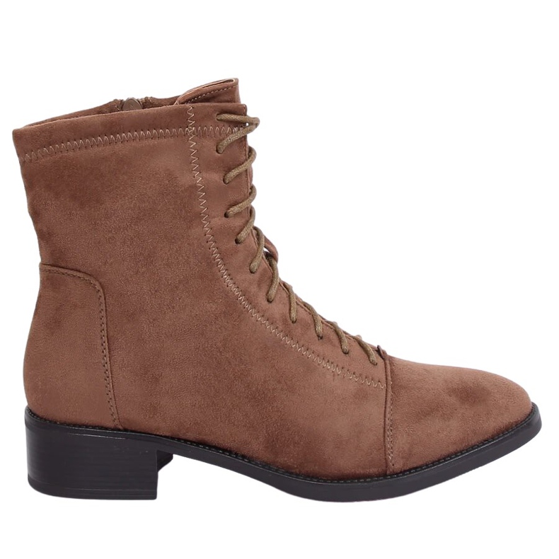 Nauhalliset saappaat, beige 3127 Khaki