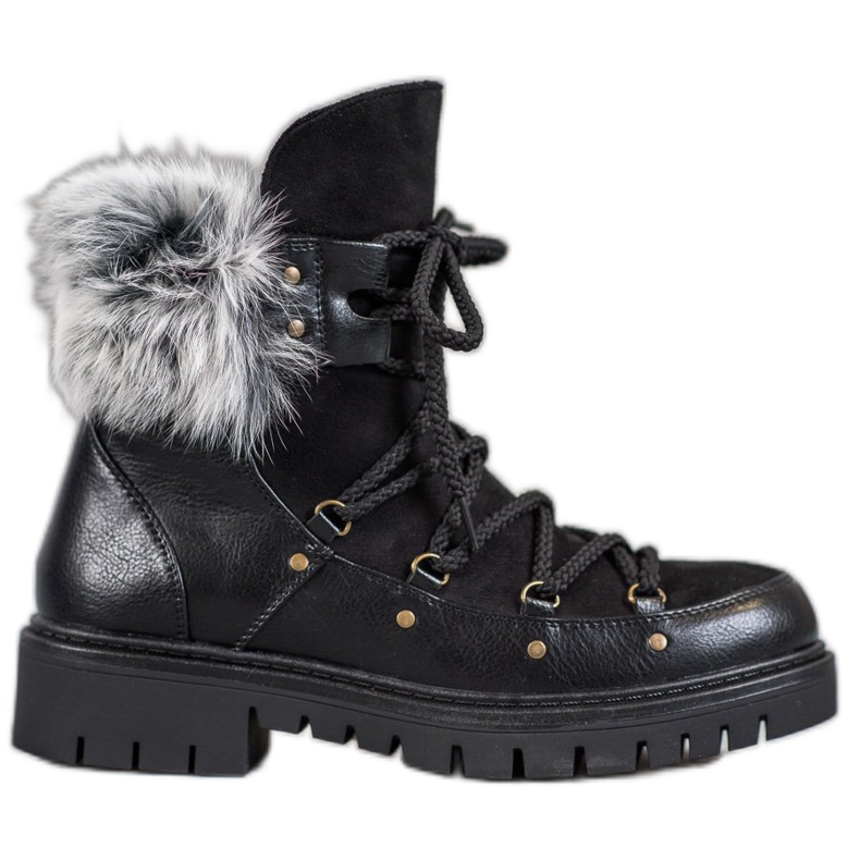 SHELOVET Naisten luistimet saappaissa musta