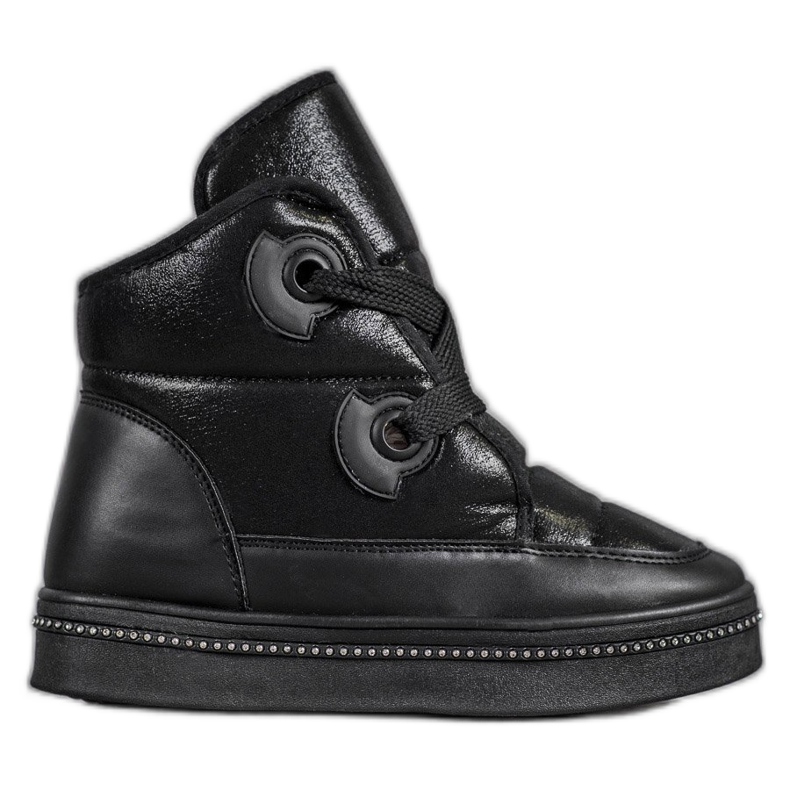 Weide Mustat lumiset saappaat