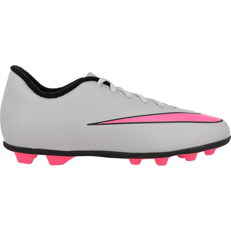 Nike Mercurial Vortex Ii FG-R Jr 651642-060 jalkapallokengät harmaa valkoinen