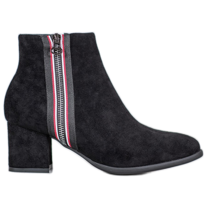 Filippo Saappaat koristeellisella vetoketjulla musta