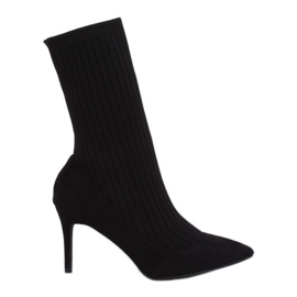 Saappaat, joissa sukkapäällinen musta T5033 Musta