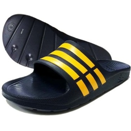 Adidas Duramo Slide M M17840 tossut laivastonsininen keltainen