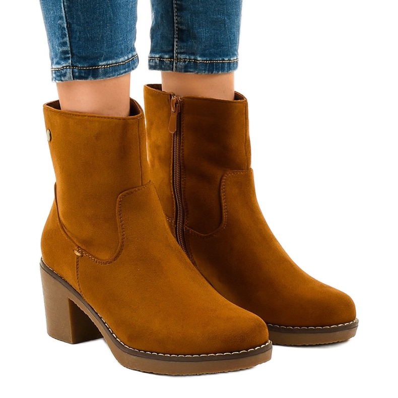 Ruskeat mokkanahkaiset korkokengät 8B852