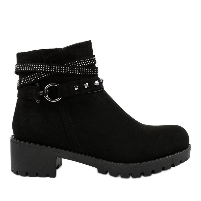 Musta mokkanahka korkokengät L3058-29