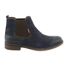 Chelsea-saappaat Slip-on-saappaat Badura 4754 ruskea tummansininen