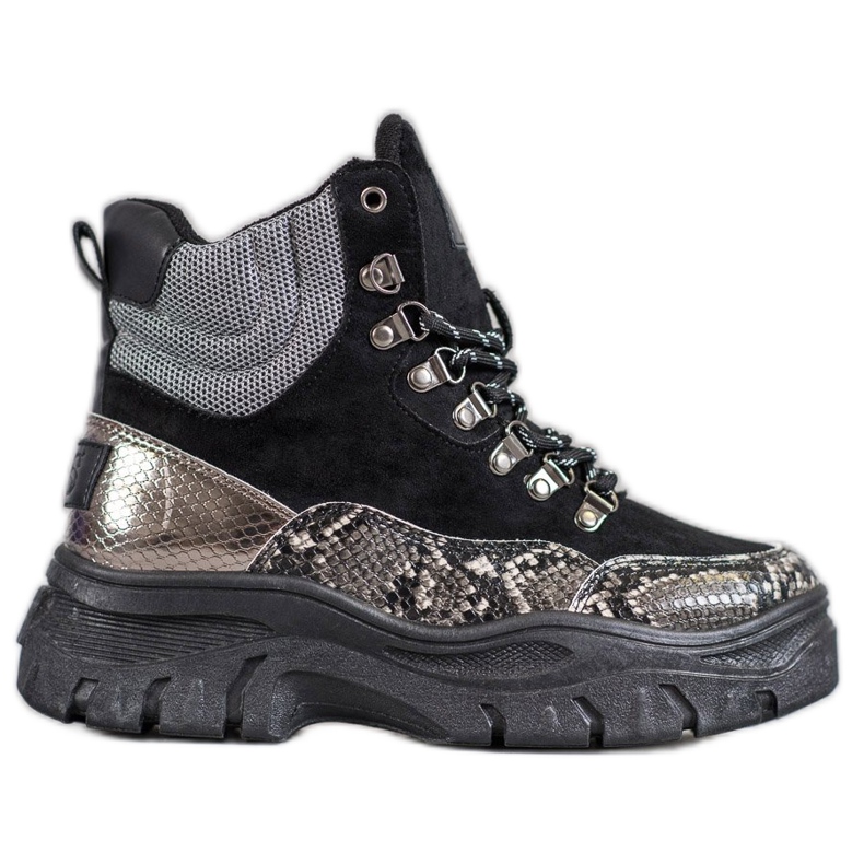 Nauhalliset VICES-saappaat musta