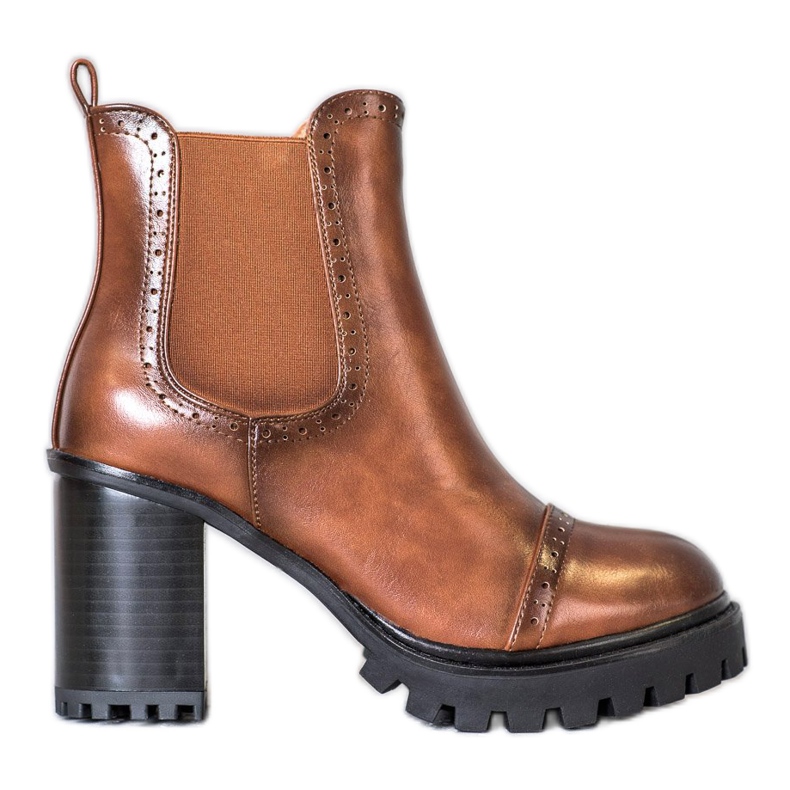 Seastar Slip-on saappaat alustalla ruskea