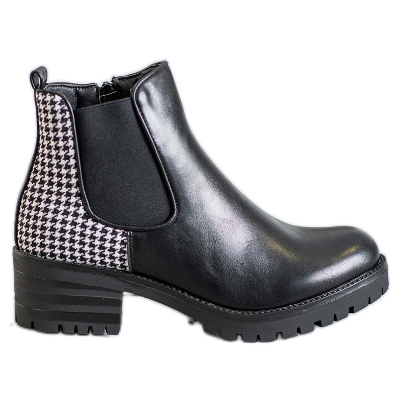 Seastar Chelsea -saappaat kuvioinnilla valkoinen musta