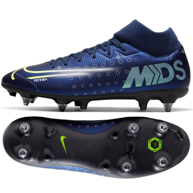 Nike Mercurial Superfly 7 Academy Mds Sg Pro Ac M CK0014-401 jalkapallokengät laivastonsininen laivastonsininen