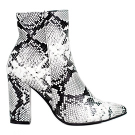 Seastar Snake Print Boot valkoinen musta monivärinen