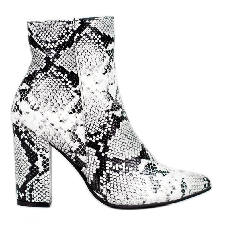 Seastar Snake Print Boot valkoinen musta monivärinen