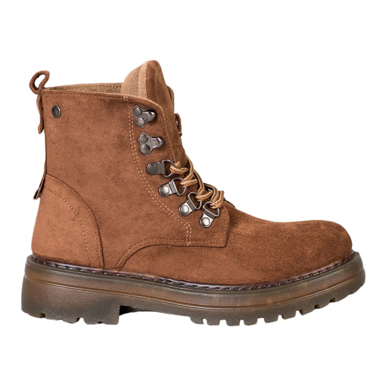 SHELOVET Lace-up Trappers ruskea