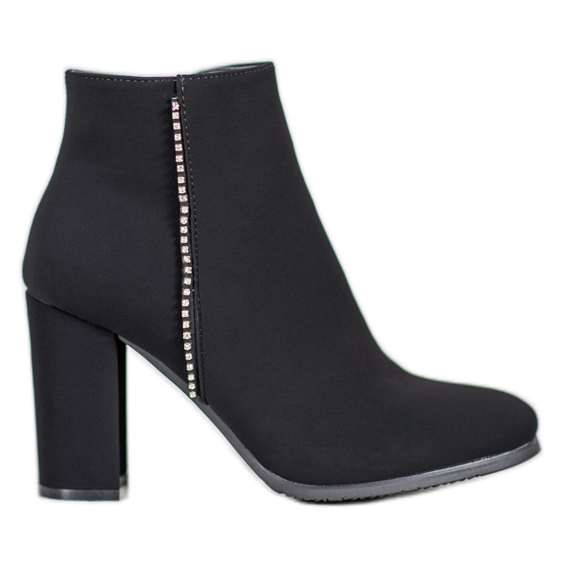 Seastar Matta saappaat kuutio zirkonia musta