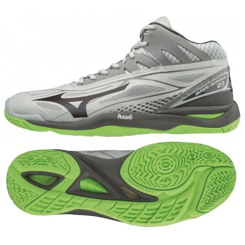 Mizuno Wave Mirage 2.1 Mid M X1GA187037 kengät harmaa harmaan sävyt