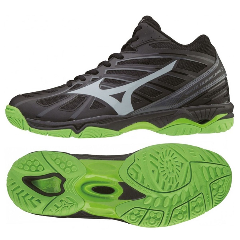 Mizuno Wave Hurricane 3 Mid M V1GA174537 musta musta