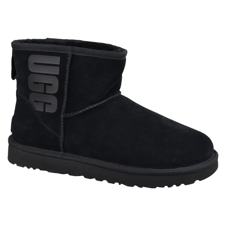 Ugg Classic Mini Rubber Logo W 1108231-BLK musta