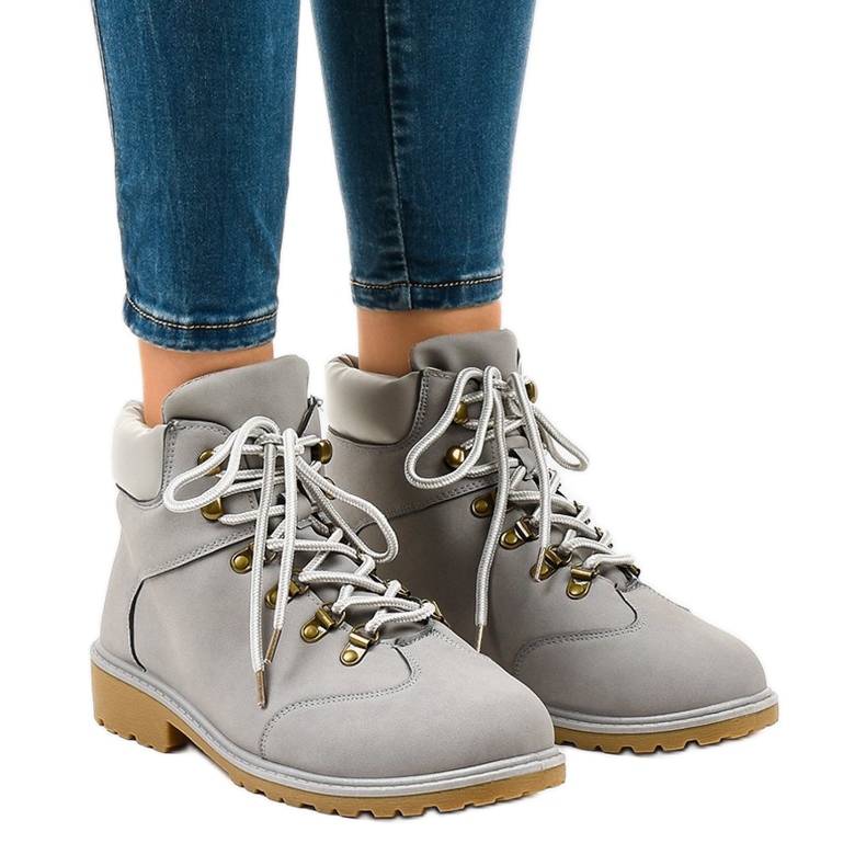 Harmaat vaelluskengät ilman eristystä XDS1702