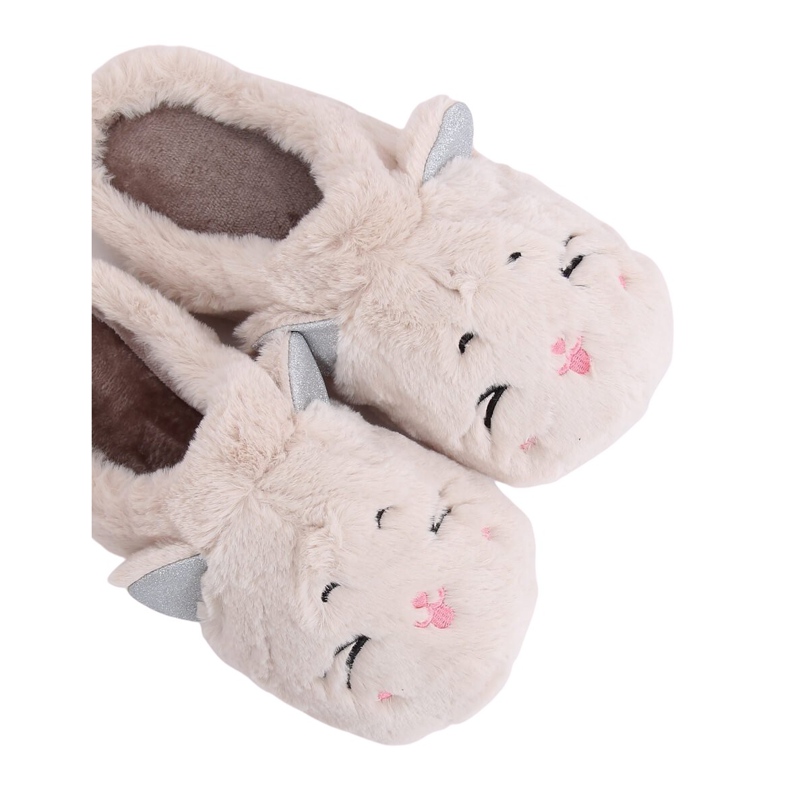 Naisten beige tossut MA16 Milk White