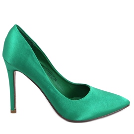 BM Naisten satiiniset korkokengät TALIA BLACK vihreä