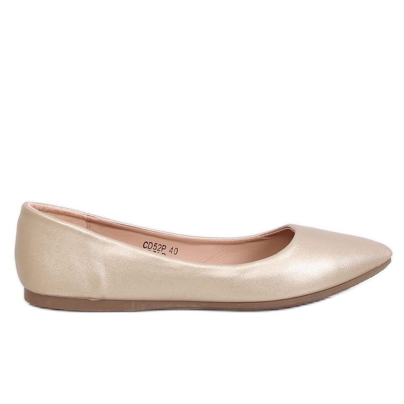 Ballerinat mantelin varpaat kultaa CD52P Gold kultainen