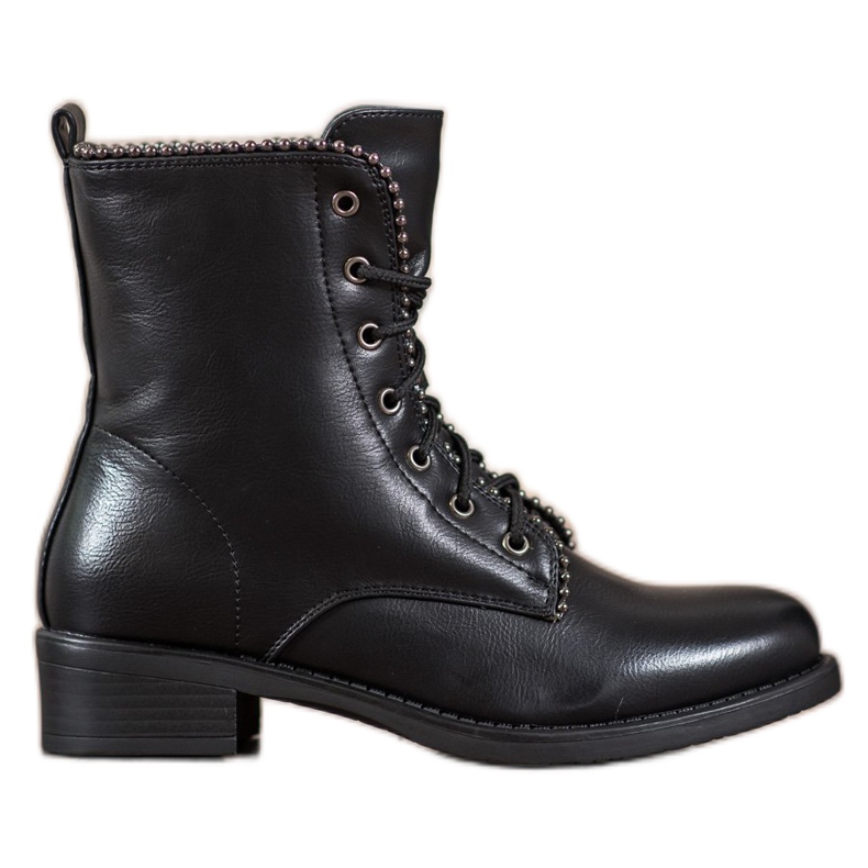 Janessa Klassiset nauhakengät musta