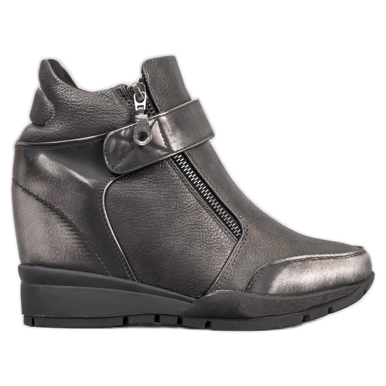 Sergio Leone Tennarit vetoketjulla harmaa