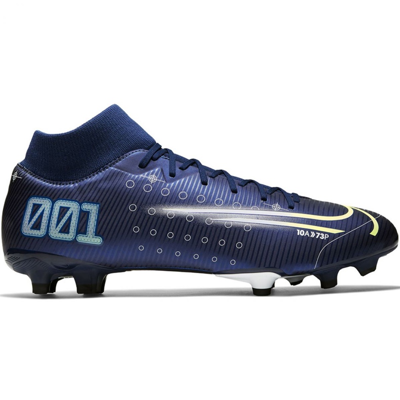 Nike Mercurial Superfly 7 Academy Mds FG / MG M BQ5427 401 jalkapallokengät sininen sininen