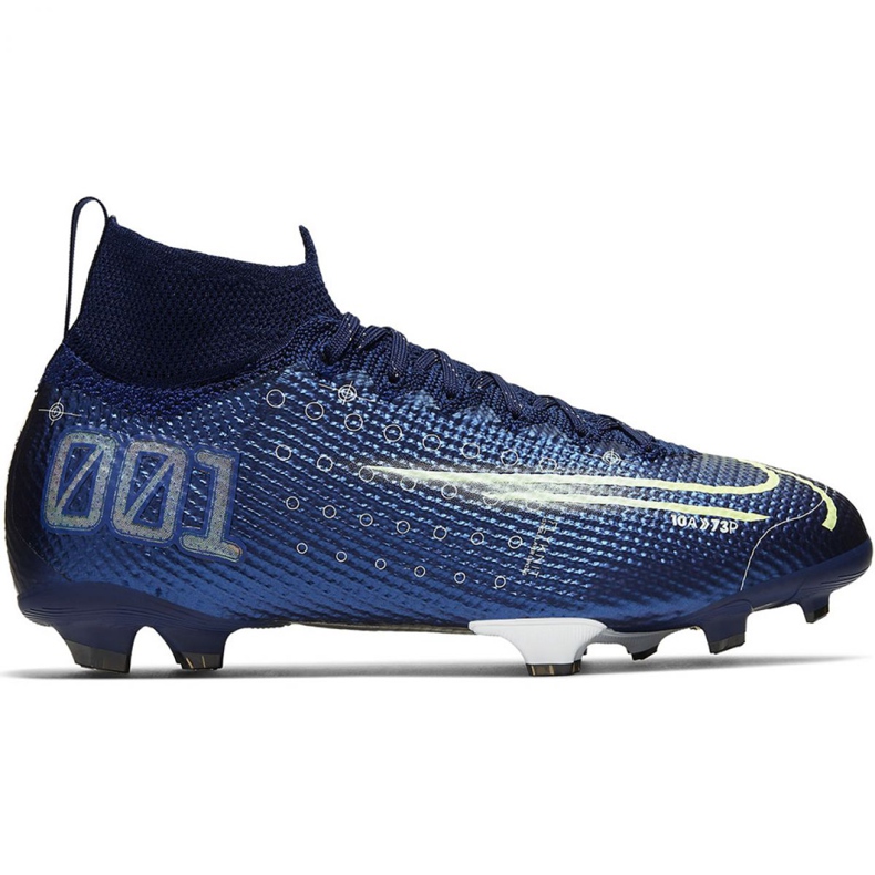 Nike Mercurial Superfly 7 Elite Mds Fg Jr BQ5420 401 jalkapallokengät sininen sininen