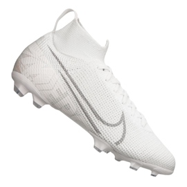 Nike Superfly 7 Elite Fg Jr AT8034-100 jalkapallokengät valkoinen valkoinen