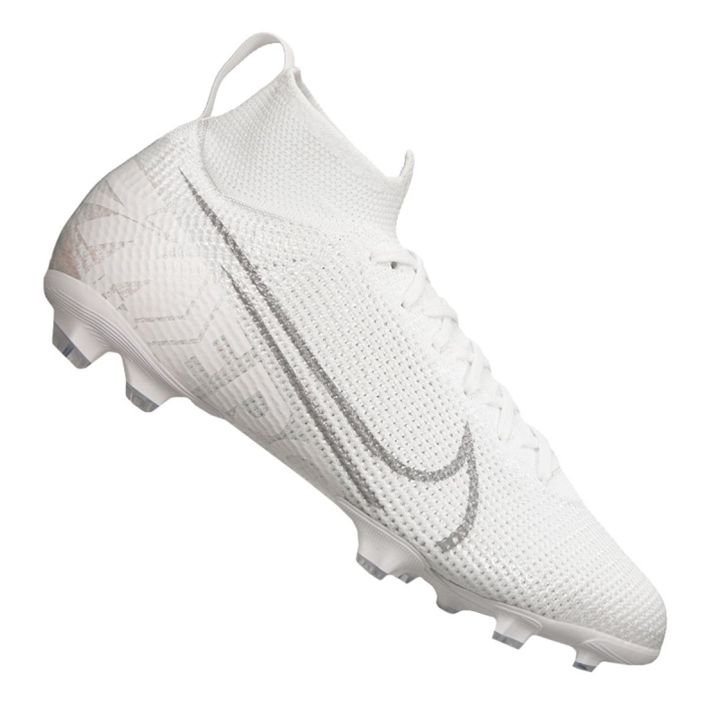 Nike Superfly 7 Elite Fg Jr AT8034-100 jalkapallokengät valkoinen valkoinen