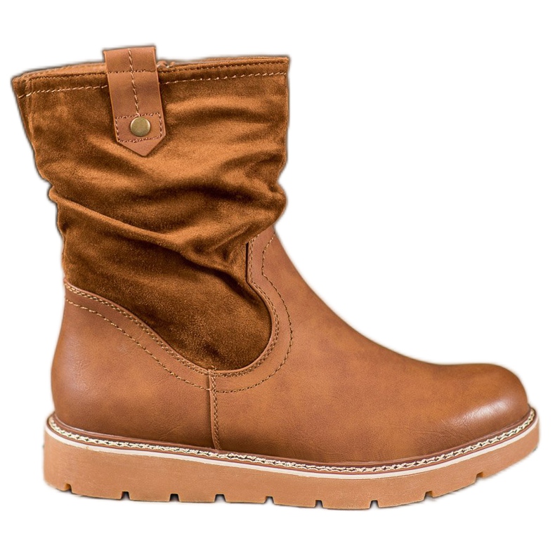 Ideal Shoes Työntekijät alustalla ruskea