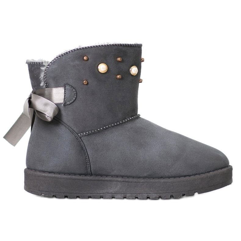 SHELOVET Mukluki helmillä harmaa