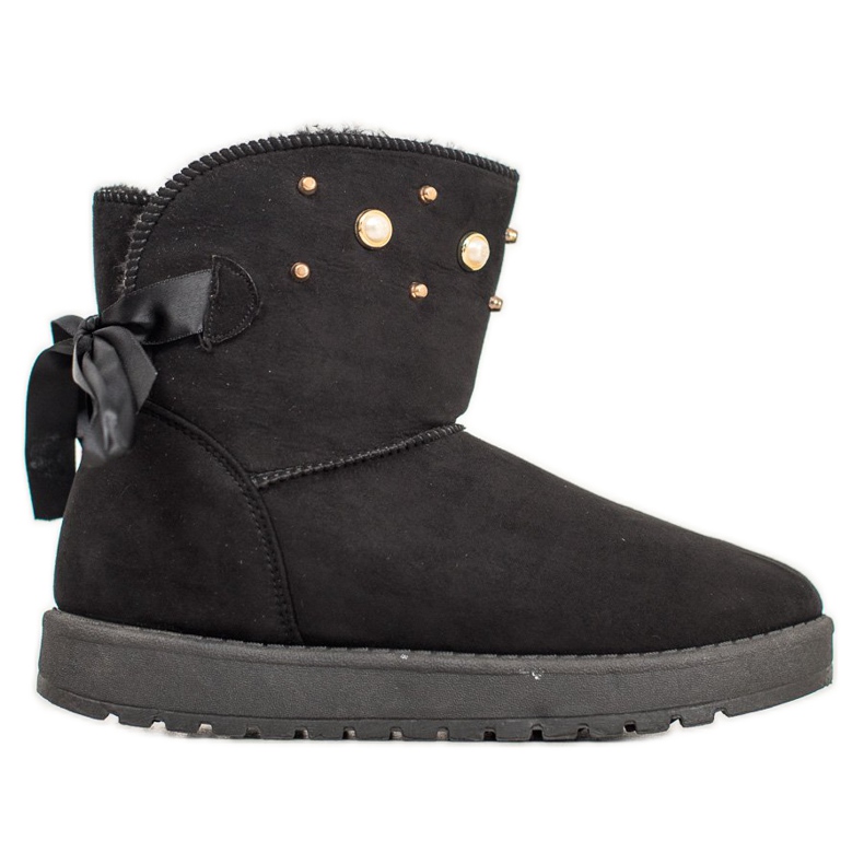 SHELOVET Mukluki helmillä musta