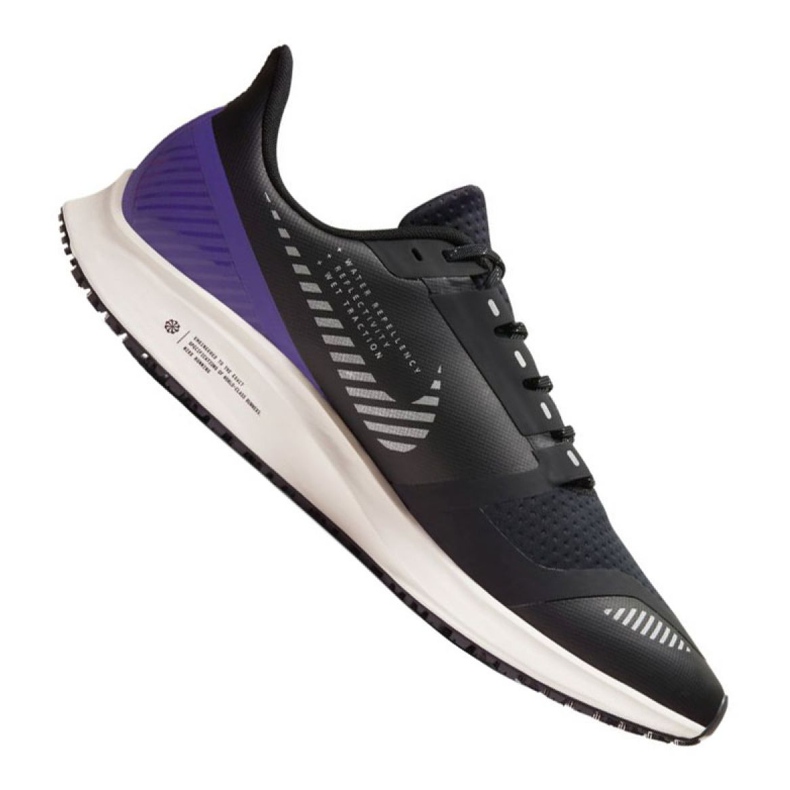 Juoksukengät Nike Air Zoom Pegasus 36 Shield M AQ8005-002 musta violetti