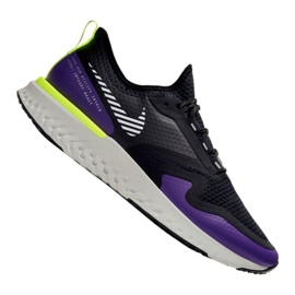Nike Odyssey React 2 Shield M BQ1671-002 juoksukengät musta violetti monivärinen