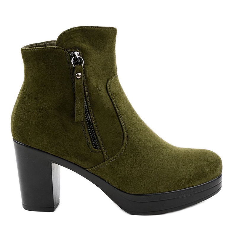 Vihreät mokkanahkaiset korkokengät 8B882