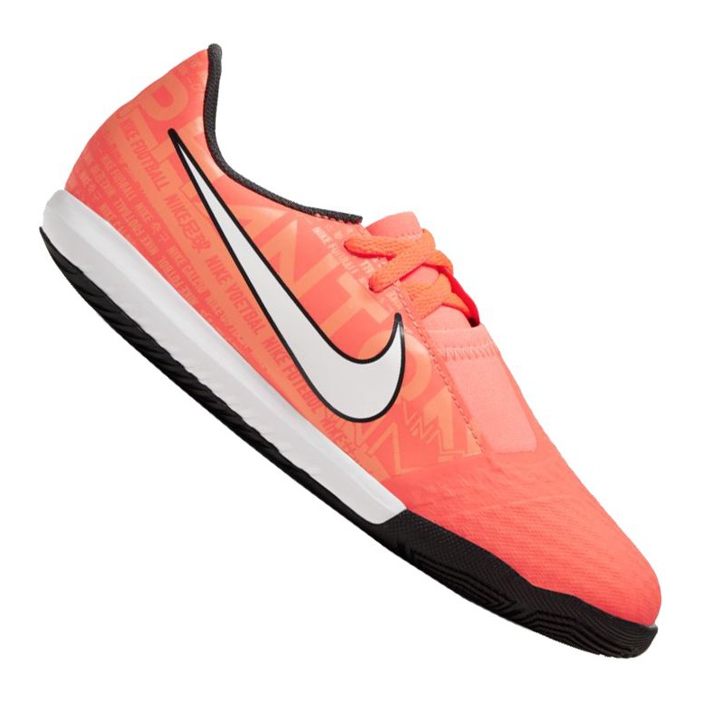 Nike Phantom Vnm Academy Ic Jr AO0372-810 musta appelsiinit ja punaiset