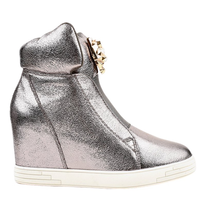 Hopeiset lenkkarit jaguar KLS-105-4 kiilakorolla harmaa