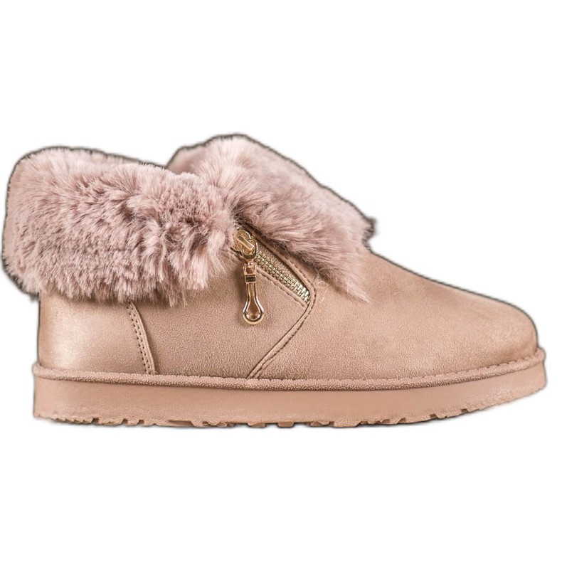 Kylie Matala Mukluki turkiksella ruskea