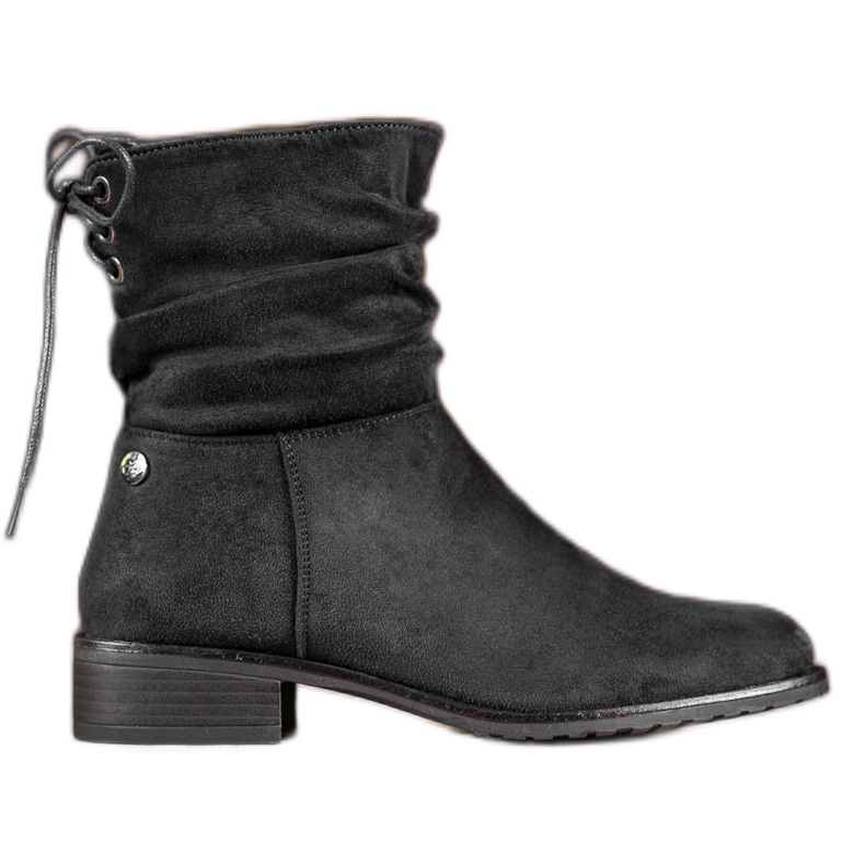 Flyfor Mokkanahkakengät tasaisella kantapäällä musta