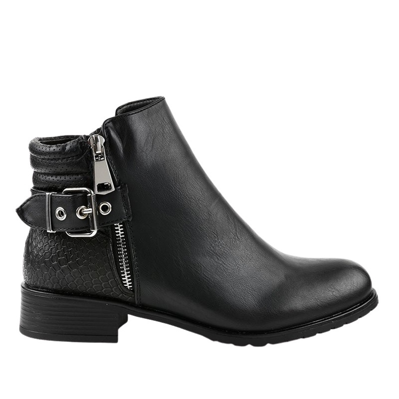 Mustat litteät Jodhpur -saappaat KA525SL