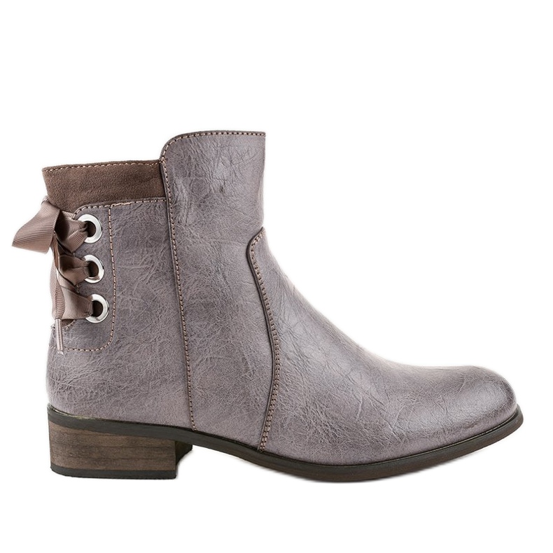 Khakin litteät saappaat turkiksella 1184-PA monivärinen vihreä