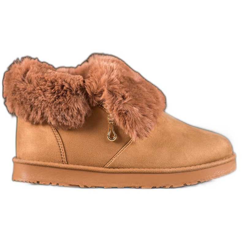 Kylie Matala Mukluki turkiksella ruskea