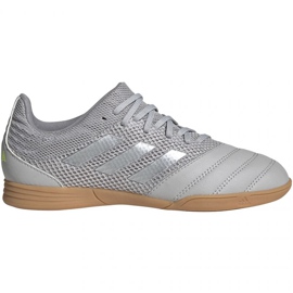 Adidas Copa 20.3 In Sala Jr EF8338 jalkapallokengät harmaa harmaan sävyjä