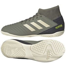 Adidas Predator 19.3 Jr EF8219 jalkapallokengät harmaan sävyjä