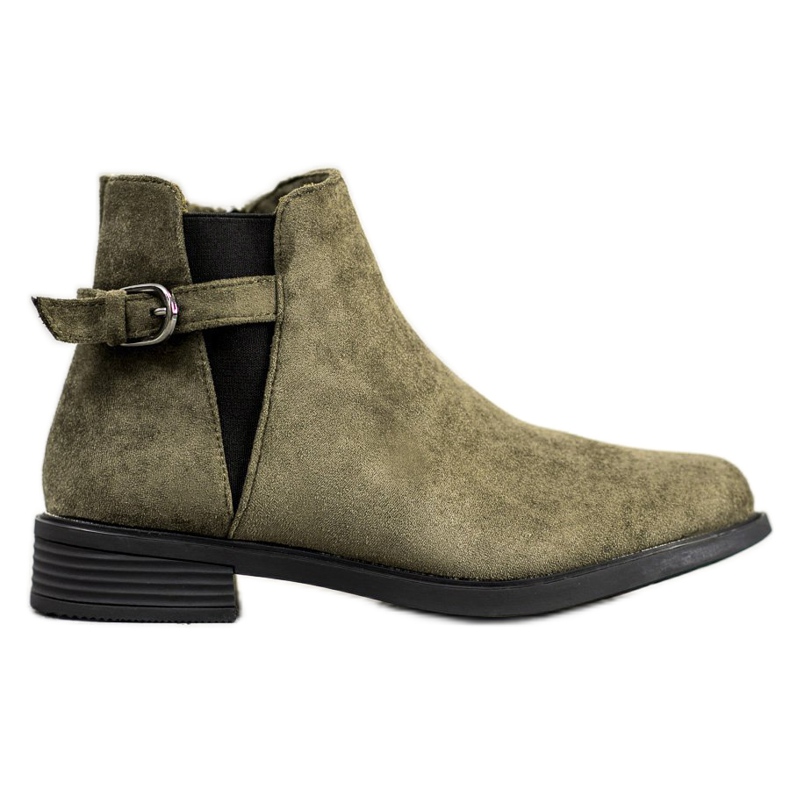 Ideal Shoes Mokkanahkakengät vihreä