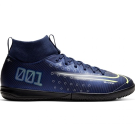 Nike Mercurial Superfly 7 Academy Mds Ic Jr BQ5529 401 jalkapallokengät tummansininen sininen