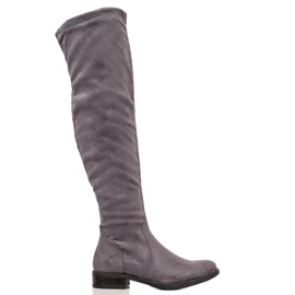 Super Mode Mokkanahkakengät harmaa Super Mode Mokkanahkakengät harmaa